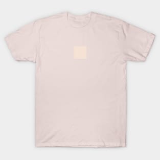Minimalist pale peach beige color decor T-Shirt